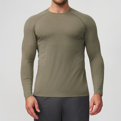 Playera Deportiva Manga Larga Transpirable de Secado Rápido para Hombre - Image 8
