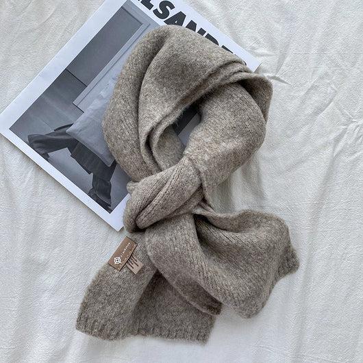 Bufanda de Lana Cálida Estilo Coreano para Mujer - Diseño Elegante y Versátil - Image 4