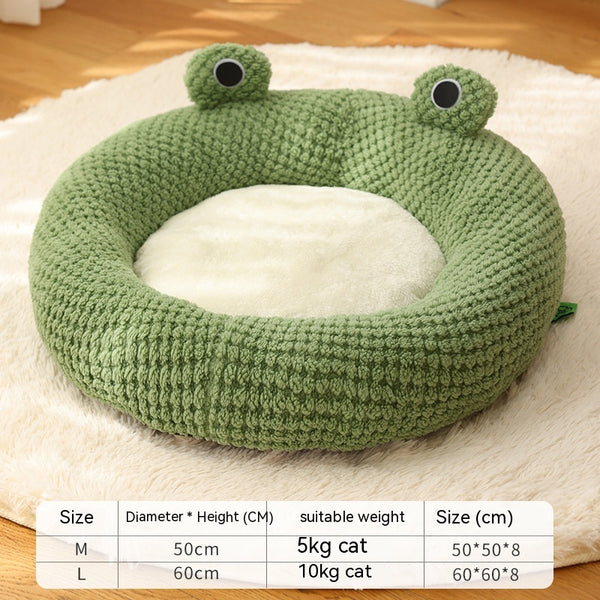Cama Térmica para Mascotas Pequeñas - Nido Acogedor Serie Ranita con Funda Extraíble - Image 3