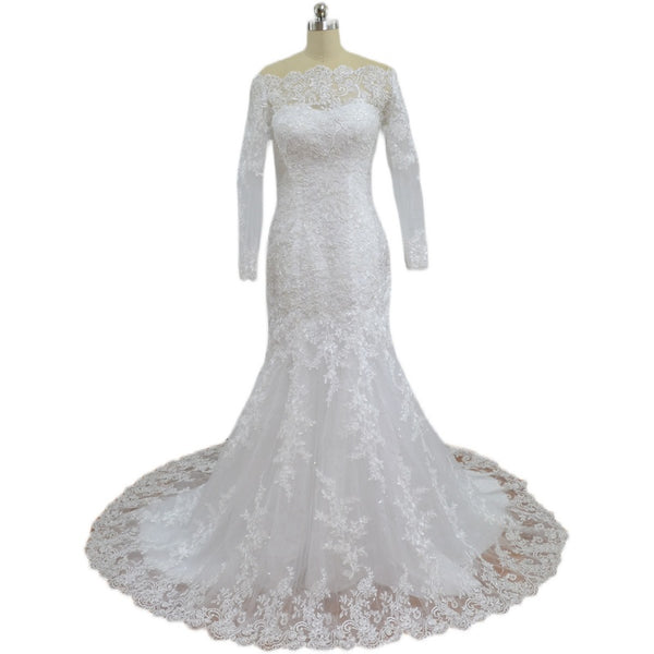Vestido de Novia Asimétrico con Cola Elegante - Image 3