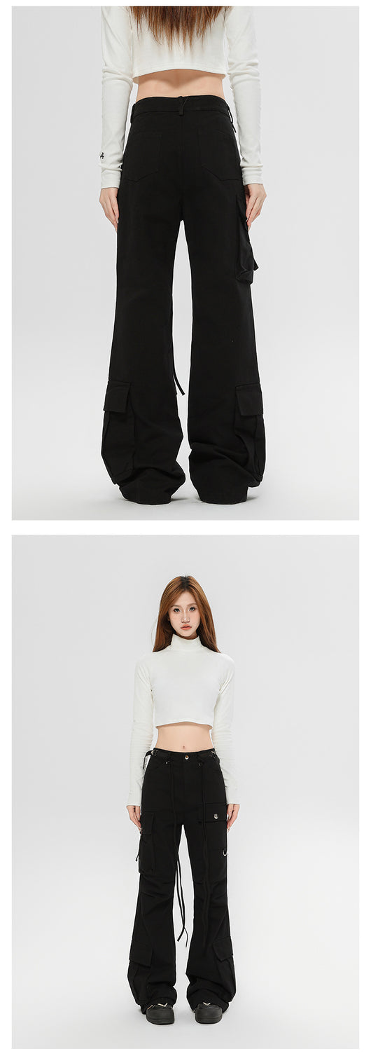 Pantalones Cargo Retro con Cordones Otoño Invierno - Image 10