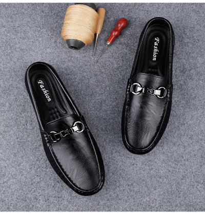 Zapatos Casuales de Cuero con Suela Flexible y Transpirables para Hombre - Image 7