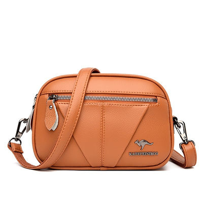 Bolso Bandolera Redondo de Cuero Genuino - Versátil y Elegante - Image 5