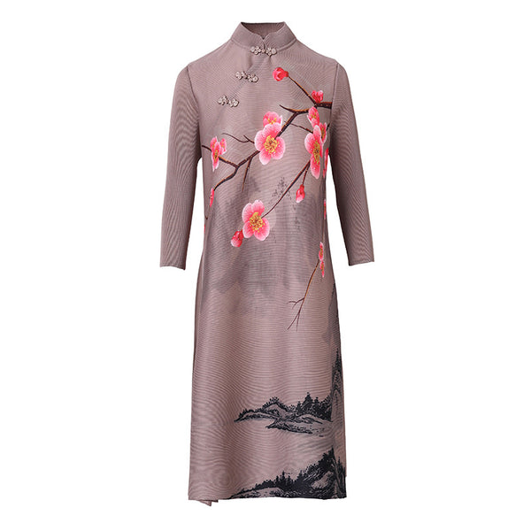Vestido Rojo Estilo Western con Estampado Vintage - Efecto Rejuvenecedor - Image 4