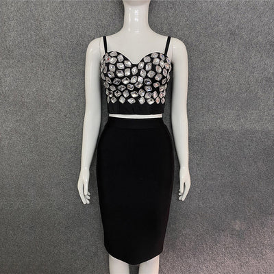 Conjunto Blusa y Falda Lápiz Cintura Alta - Image 13