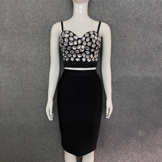 Conjunto Blusa y Falda Lápiz Cintura Alta - Image 13