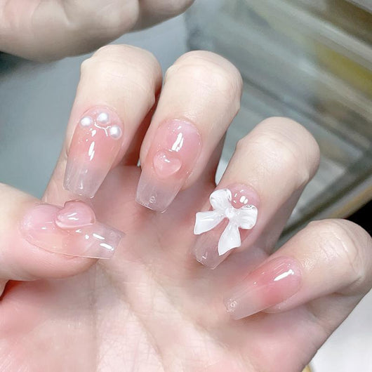 Stickers de Uñas Moño Rosa Pastel - Image 8