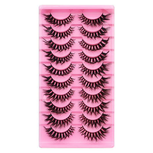 10 Pares de Pestañas Postizas Voluminosas con Rizo Natural - Image 14