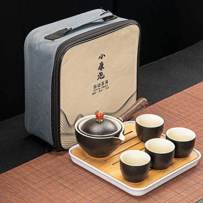 Juego de Té Xiaoyao con Tetera Giratoria 360° - Image 7