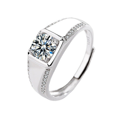 Anillo de Diamante Mozan para Parejas - 1 Quilate - Image 16