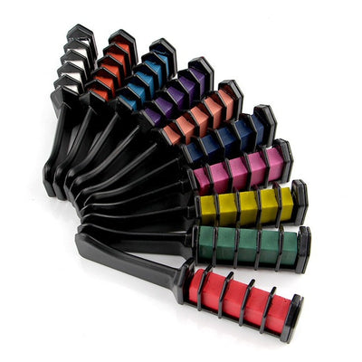 Set de Tizas de Colores para Cabello Desechables con Peine - Image 3