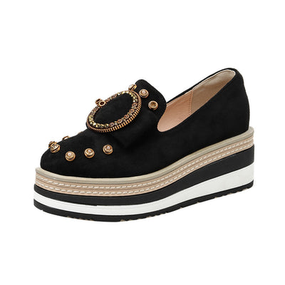 Zapatos Plataforma con Tacón Cuña y Detalles de Strass - Image 8