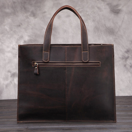 Maletín Ejecutivo Cuero Crazy Horse - Bolso Mensajero Premium en Cuero Genuino - Image 8