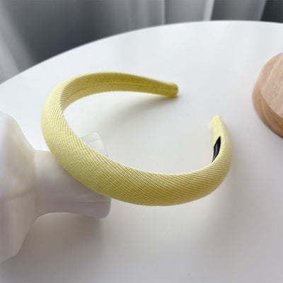 Diadema Retro de Satén con Esponja - Accesorio para Cabello Francés de Ancho Generoso - Image 67
