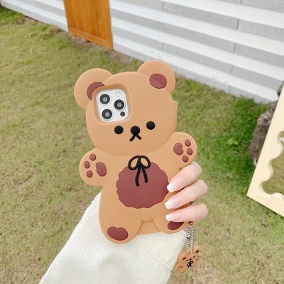 Funda de Celular Osito de Peluche Antiimpacto de Silicona Suave - Image 9