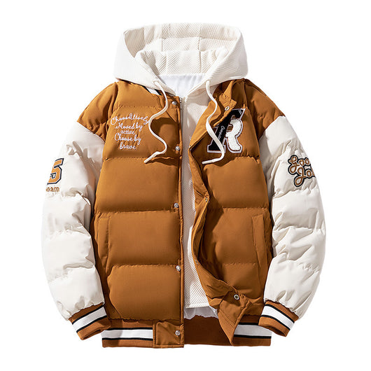 Chaqueta Acolchada de Algodón con Efecto Dos Piezas para Hombre - Image 5