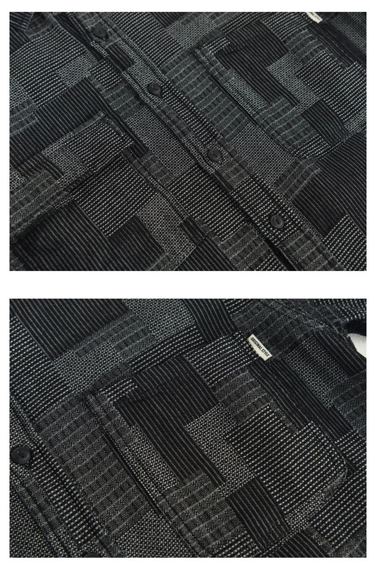Camisa Vaquera Holgada de Malla para Hombre - Image 9
