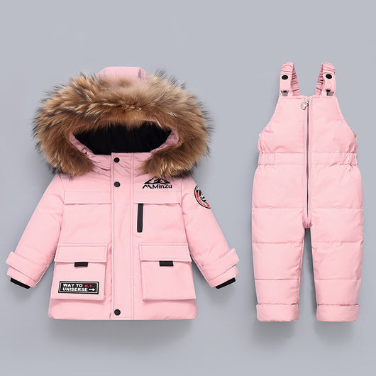 Conjunto Abrigo Plumas para Niños - Set de 2 Piezas Invierno - Image 5