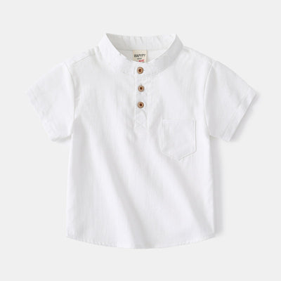Playera Cuello V Manga Corta para Niño - Image 2