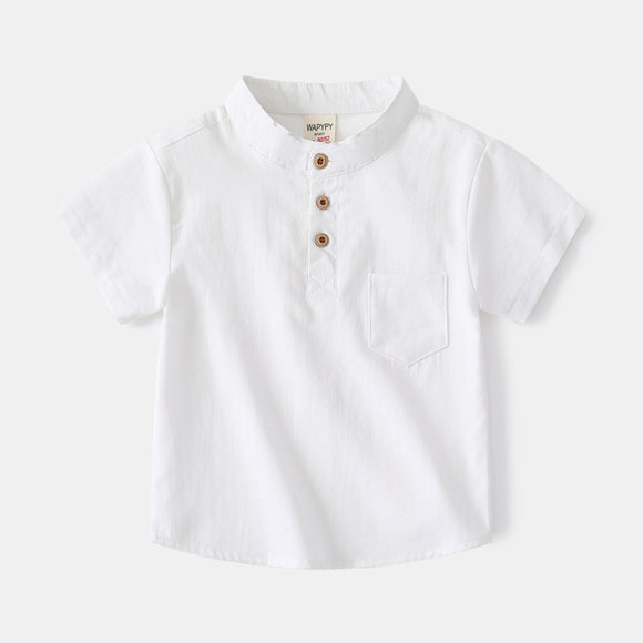 Playera Cuello V Manga Corta para Niño