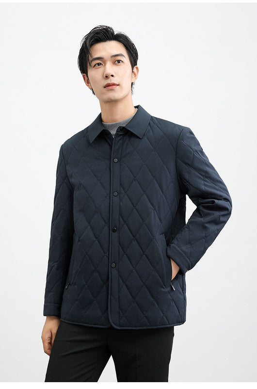 Chaqueta Térmica Acolchada de Seda Mulberry para Hombres Adultos y Mayores - Image 14
