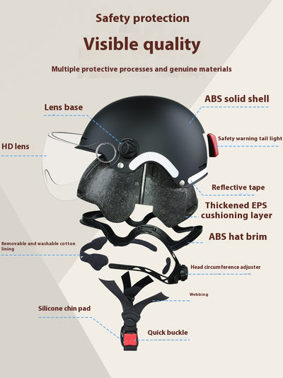 Casco Inteligente con Bluetooth, Control por Voz y Luz de Alerta - Image 12