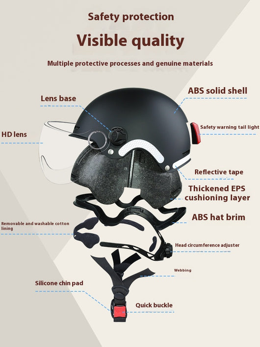 Casco Inteligente con Bluetooth, Control por Voz y Luz de Alerta - Image 12