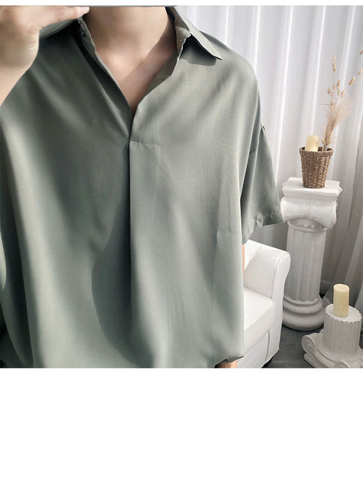 Camiseta Holgada para Hombre Estilo Casual Lazy Wind - Image 11