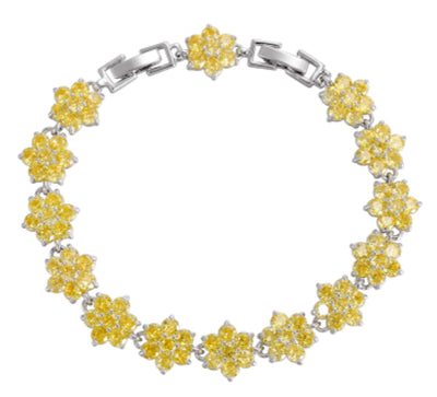 Pulsera Lotus de Diamantes Azules para Hombre - Cadena de Tenis Hip Hop Dopamina - Image 9
