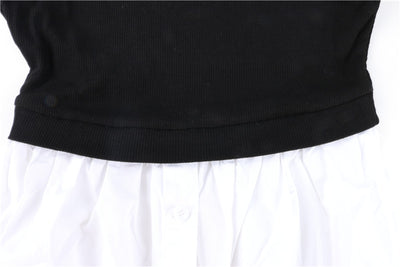 Camisa Blanca Francesa Cuello V Manga Larga Nicho - Image 9