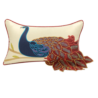 Cojín Decorativo Estilo Chino con Bordado de Pavo Real para Sofá y Cama - Image 10