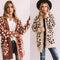 Cardigan Tejido Suelto con Lunares Irregulares para Mujer