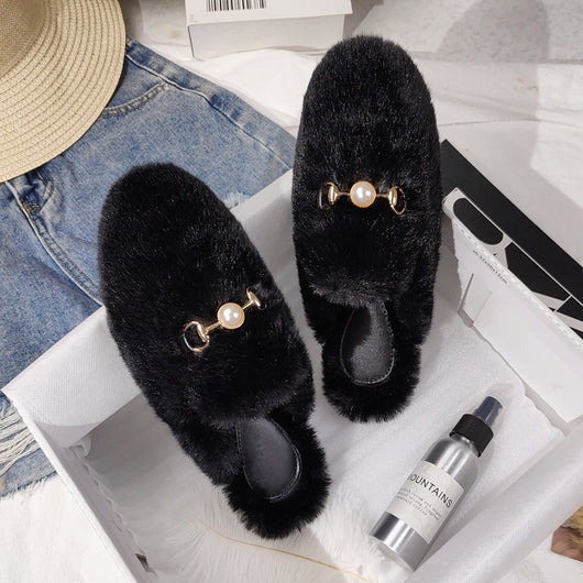 Pantuflas de Peluche Baotou para Mujer - Cómodas y Fáciles de Usar - Image 14