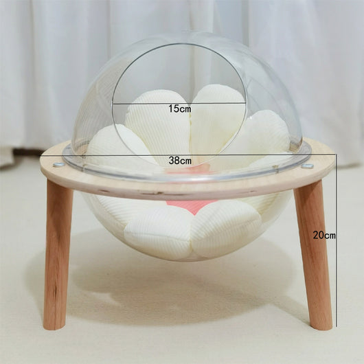 Nido Esférico Transparente para Gatos - Cápsula Espacial - Image 4