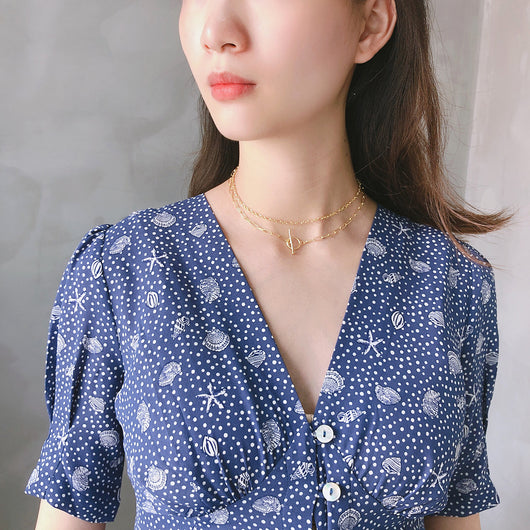 Collar Doble Cadena Corto - Image 15