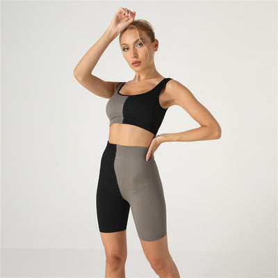 Conjunto Deportivo Ajustado con Costuras de Contraste y Tiras Acanaladas - Image 11
