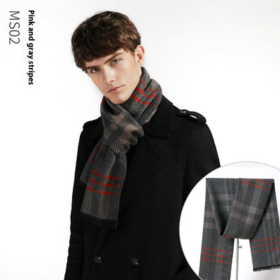 Bufanda Escocesa de Abrigo Suave con Toque Cashmere - Image 34