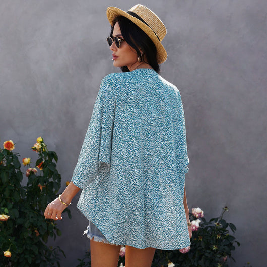 Blusa Floral de Gasa con Mangas 3/4 - Image 11