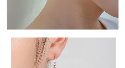 Aretes Cuadrados con Borla en Plata Esterlina para Mujer - Image 8