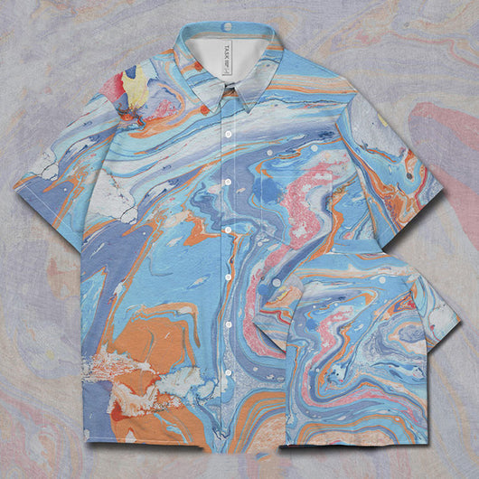 Playera Artística Teñida a Mano con Tinta de Óleo - Secado Rápido - Image 6