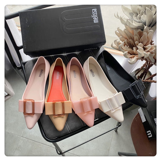 Zapatos Elegantes de Punta Cuadrada con Nudo Simple para Mujer - Image 12