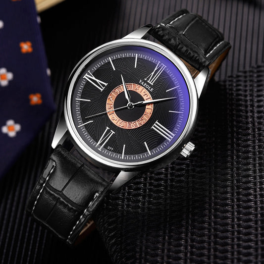 Reloj de Negocios Plateado Hombre Diseño Constelación Cuarzo
