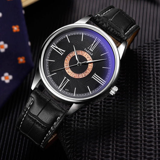 Reloj de Negocios Plateado Hombre Diseño Constelación Cuarzo