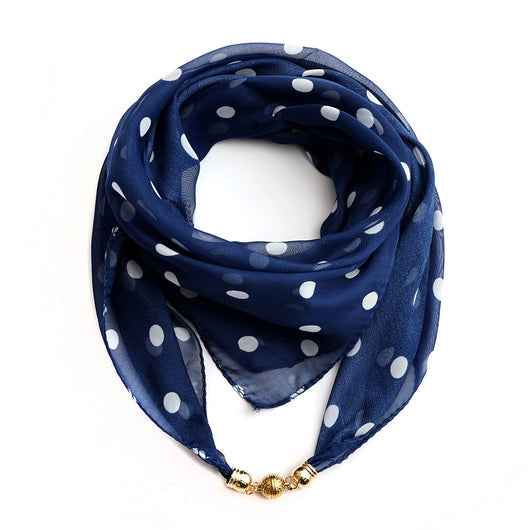 Pañuelo Floral Dorado de Gasa Ligera para Mujer - Image 4