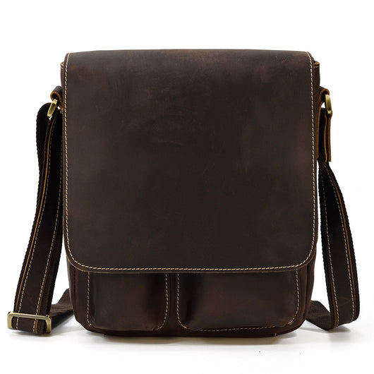 Bolso Tote de Cuero Crazy Horse Gran Capacidad - Image 44