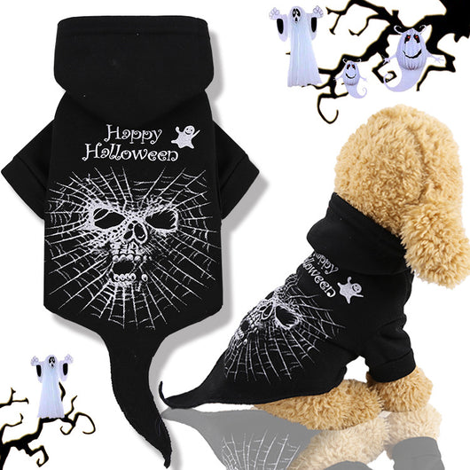 Ropa de Mascota Temática Halloween - Gato Negro, Araña y Calabaza - Image 5