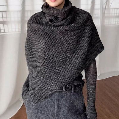 Cuello Térmico Tejido Gris Oscuro - Versátil y Elegante