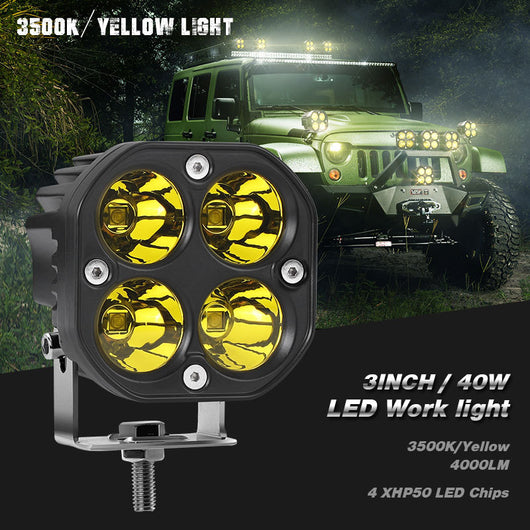 Faro LED Cuadrado Todoterreno para Camioneta y Auto - Image 15