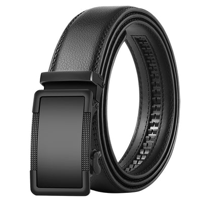 Cinturón de Cuero para Hombre con Hebilla Automática Estilo Coreano - Image 14
