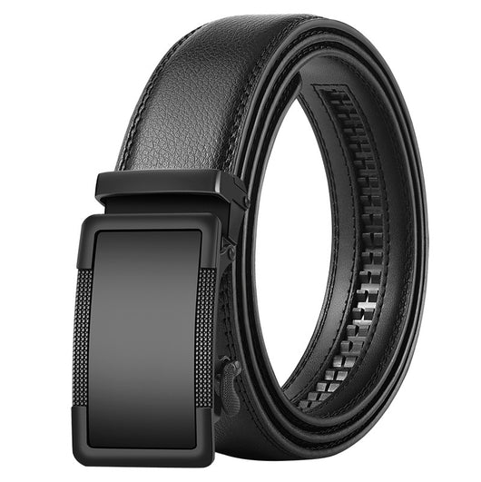 Cinturón de Cuero para Hombre con Hebilla Automática Estilo Coreano - Image 14
